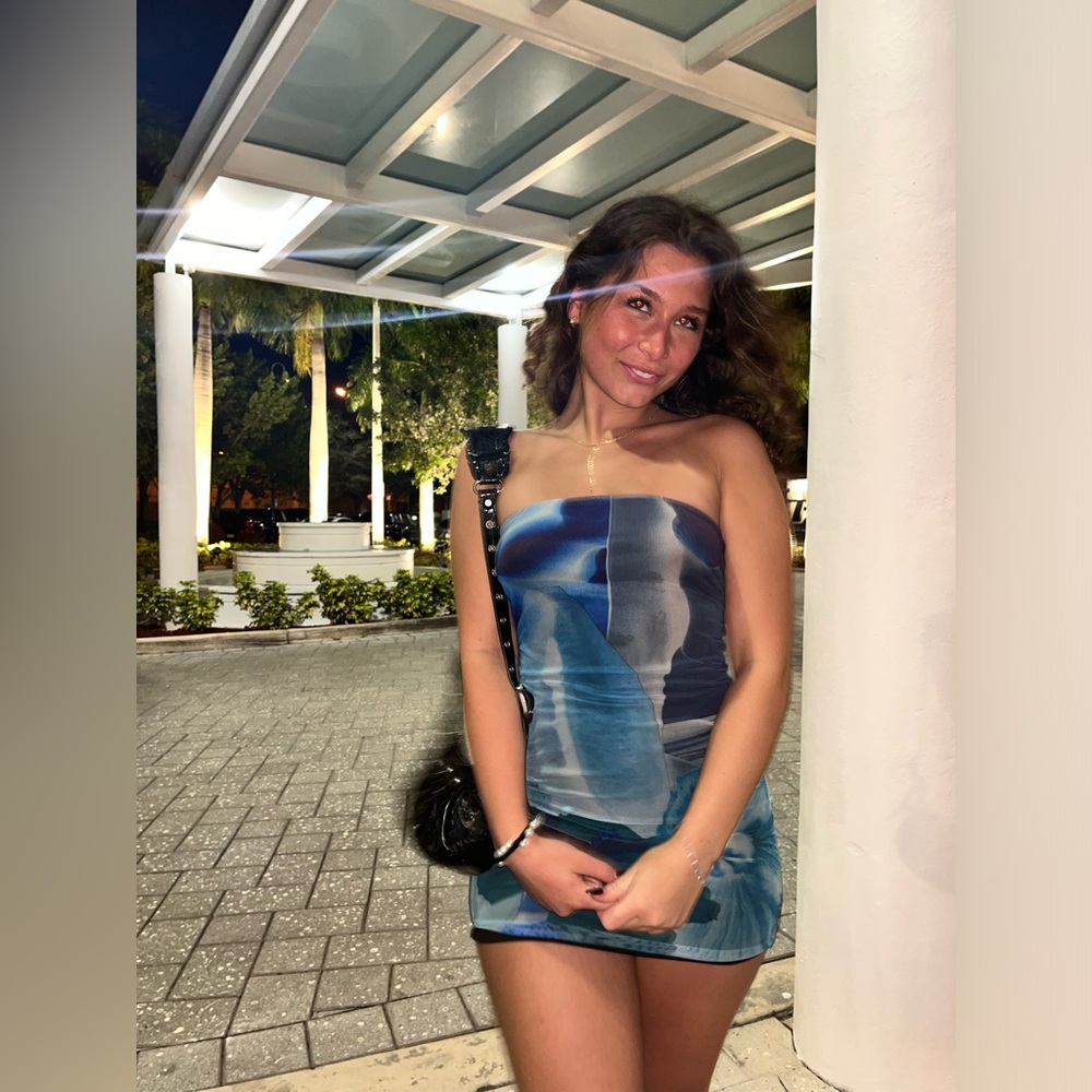 Tiger Mist Blue tube dress 😍